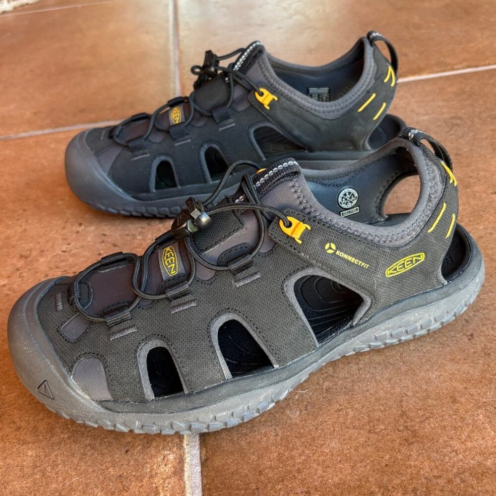 Keen Mens Black SOLR Water Sandals for Outdoor Aquatic Sports Gorpcore size 9 - Picture 15 of 16